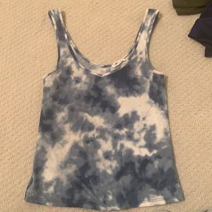 Tie die blue top